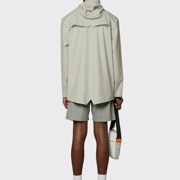 NWT RAINS Unisex Rain Jacket in Cement Size XL US 10-12 - Picture 6 of 6